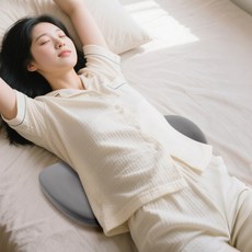 Jeernare 수면 허리베개 침대허리지지 요추베개 메모리폼 허리 받침, 보아 그레이