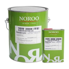 노루페인트 크린탄3000K옥상방수용탄성우레탄 상도(주제+경화제) 4kg, 녹색, 1개