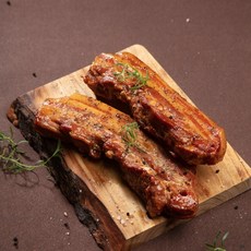 육두품 장작 바베큐 훈제 삼겹살 350g, 훈제삼겹살 350g, 1개