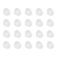 uxcell 20개입 플라스틱 기어 18개 톱니 플라스틱 모터 기어 모델 18102A 감속 기어 RC카 모형 DIY 로봇용 (화이트 모듈 0.5), uxcell 20개입 플라스틱 기어 18개 톱니 플라스