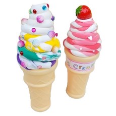 유아미술 촉감놀이 클레이활용 아이스크림 만들기 5인 이모선물 선물만들기 체험수업, 1개, 콘
