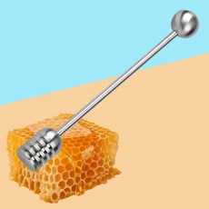 홈카페용 스테인리스 허니디퍼 16x2cm, 실버, 1개