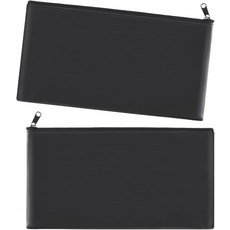 지퍼가 달린 홈산 캐시백 머니백 - 11x6.1인치 2피스, 2 Pieces Black