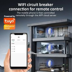 투야 와이파이 스마트 회로 차단기 홈 리모컨 63A 딘 레일 미터링 타이머 릴레이, 01 STM-T