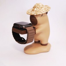 애플워치 충전 거치대 귀여운 카피바라 갤럭시 호환, 갤럭시 워치 (46mm이하), 갤럭시 워치*B, 1개