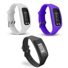 서밋 손목 시계형 스마트 만보기, 화이트, 1개