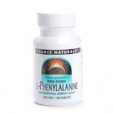 SOURCE NATURALS 左旋苯丙胺酸錠 500mg, 50顆, 1組