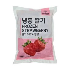 농우 냉동딸기 500G (쥬스용 빙수용 요거트용 샐러드용 아이스크림 토핑용), 1개
