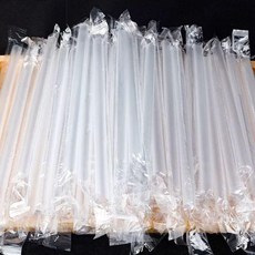 一次性塑膠加硬粗吸管 斜口獨立包裝, 1個, 透明加硬粗1.1*23,100支