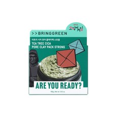 BRINGGREEN 魷魚遊戲聯名茶樹泥膜100g-深層清潔毛孔、舒緩肌膚, 1組, 1入