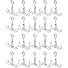 20개의 평평한 턱 핀치콕 튜브 클램프 라텍스 밀봉 클립 실험실 용품용 스테인리스 스틸