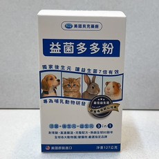 PetAg 益菌多多粉 Plus 寵物益生菌, 1個, 美國貝克 益菌多多粉128g/罐