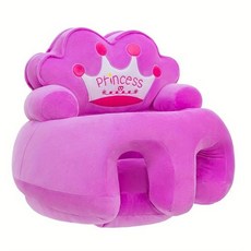 유아소파 업그레이드된 더 큰 패딩 베이스 아기 앉기 지지 소파 아기용 앉아보는 바닥 좌석 유아용 앉기 학습 의자 앉아보는 아기 시트 아기 앉기 솔루션 재미있는 디자인 부드러운 쿠션, 4)보라