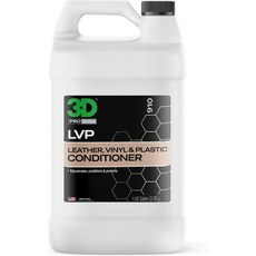 플라스틱 폴리쉬 디테일 복원 자동차 3D 가죽 비닐 및 컨디셔너 | 차량 내부 복원 조건 보호 시트 스티어링 휠 트림을 위한 비그리스 자외선 차단 1갤런, 128 Fl Oz (Pack of 1), 1개