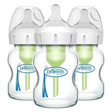닥터브라운 옵션스 플러스 와이드 넥 내추럴 플로우 젖병 270ml 1개, 5 oz, 3 Pack