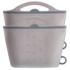 2PCS 전자레인지 살균기 백 1000ml 실리콘 스팀 젖병용 손잡이 백이 있는 걸이식