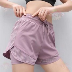 夏季運動短褲 女 寬鬆防走光速幹 高腰健身瑜伽褲