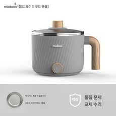 독일 Muduoo 다기능 전기 조리기 다기능조리기 전기조리기 조리도구 이유식기 실리콘도구, 흑연회색 304