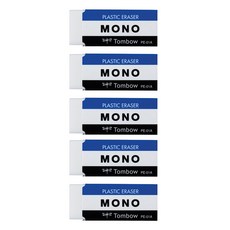 톰보우 모노지우개 스탠다드 소, 화이트 소형, 5개