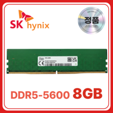 SK하이닉스 DDR5 데스크탑 램 컴퓨터 메모리 UDIMM, 8GB 5600MHz (PC5-44800), 1개