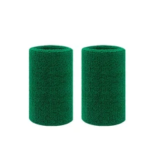쿠쿠스토어 AOLIKES 1 쌍 수건 스포츠 팔찌 테니스 스웨트 밴드 농구 손목 보호대 Padel Fitness Sweatban, 22 Green 11cm