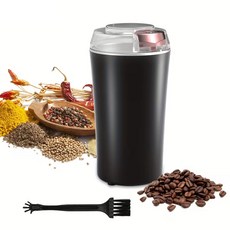 프리라이프 독일기술 소형 다목적 가정용 곡물 분쇄기 300ML 커피/고추/약재/잡곡/양념 그라인더 강력 믹서기, 블랙