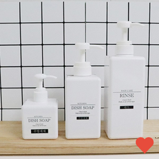 욕실 화장실 소분용기 디스펜서 일반형 거품형, 1개, 샴푸디스펜서 거품형450ml(투명)
