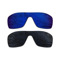 ToughAsNails 오클리 다트 블랙 & 자몽 IR용 편광 렌즈 교체품 2쌍 275093, 블랙 & 미드나잇 블루