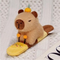이거내꺼 귤 카피바라 팔찌 악어 오리 꿀벌 손목 밴드 애착인형 모찌, 꿀벌 카피바라 팔찌, 1개, 10cm