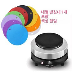 전기곤로 핫플레이트 스토브 플레이트 휴대용 소형조리 가열 소형 1구 A타입 아웃도어 제품, 6.500W 스토브 + 단열 패드