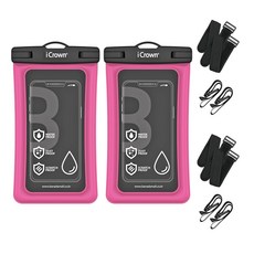 Value M 高級智能手機防水包 L + 項鍊 + 臂帶, 粉色的, 2個