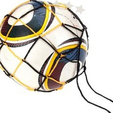 운동용품 보관 메쉬 망 끈 달린 공 수납 통기성 좋은 그물망 구조 운동 장비, 1개, 축구그물망 BL03352