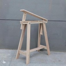 스탠드 원목 테이블 다리 틸팅 책상발 소나무 스탠드바 접이식 의자 심플 책상 일체형, 600mm