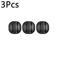 자기 접착 케이블 클립 실리콘 USB 주최자 충전 와인 더 사무실 데스크탑 관리, 01 3Pcs Two Holes