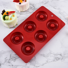 6孔圓形甜甜圈模具 蛋糕模 果凍模 空心圓模 布丁模具, 定制, 單個