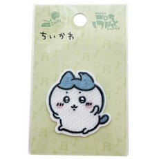 먼작귀 하치와레 앙증맞은 포즈 전신 스티커 와펜, 1개