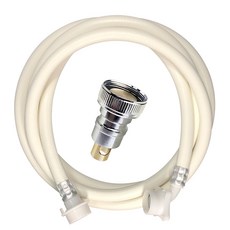 3S리빙 누수방지 커플링 + PVC 세탁기호스 2M 세트, 1개, 화이트