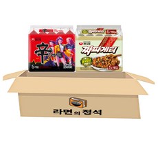 [라면의정석] 봉지 라면 세트 2종 (신라면 5입 +짜파게티 5입) 인기라면4종, 1세트