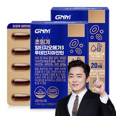 7중 복합기능성 GNM 저온 초임계 rTG 알티지오메가3 루테인지아잔틴 비타민B 비타민E 아연, 30정, 1050mg, 2개