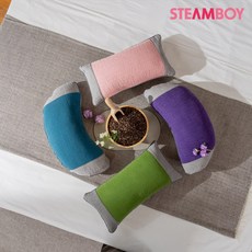 스팀보이 논슬립 국산 메밀베개 블루+그린+핑크+보라 비비수산, 스팀보이 논슬립 국산 메밀베개 블루+그린+핑크+보라,