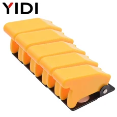 5pcs 안전 방진 12mm 토글 스위치 플립 업 캡 먼지 커버 가드 자동차 보트 항공기 라이트 블랙 그린, 01 5PCS, 07 Yellow Cover