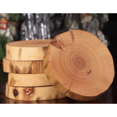 原木切片圓形木片DIY手工藝材料繪畫木墩裝飾木塊, 隨機出貨, 1個