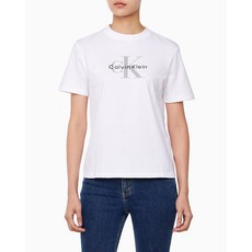 캘빈클라인 진 여성 모노그램 로고 반팔티셔츠47B865G-YAA DMN167 YKR640