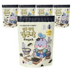 태초김 찹쌀 수제 김스낵 시즈닝 김부각 허니버터맛, 5개, 50g