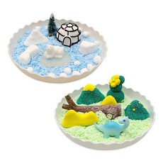 빙하 북극곰 공룡마을 테마 클레이 DIY키트 집콕취미 공예수업 초등만들기 유치부, 1번