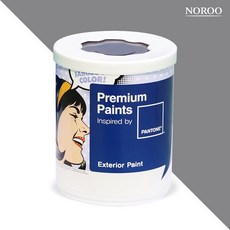 노루페인트 팬톤 외부용 실외 저광 페인트, 17-4014 Titanium, 1L, 1개
