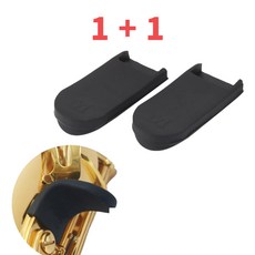 색소폰 엄지고무 엄지 보호캡 엄지 커버 실리콘, 검정, 2개