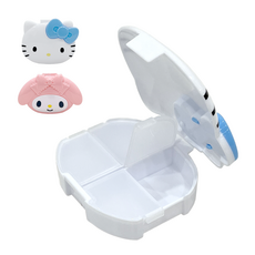 일본 다이소 산리오 헬로키티&마이멜로디 알약통 케이스 세트, 1개, 헬로키티&마이멜로디 세트