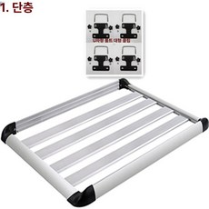 루프바스켓 차량용 루프랙 루프탑 짐받이 캠핑 캐리어 박스 가로바 랙 오프로드, 1개, 단층 1.1x0.9
