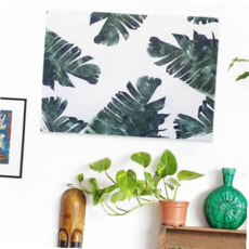 잎사귀 침실 인테리어 액자 S 패브릭포스터 거실 대형 59000EA 1EA, 본상품